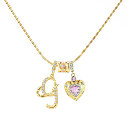 Letter Pendant Necklace