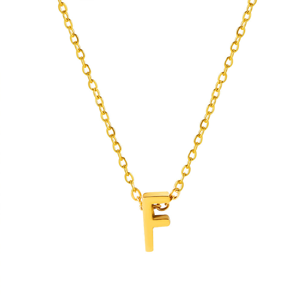 Letter Pendant Necklace