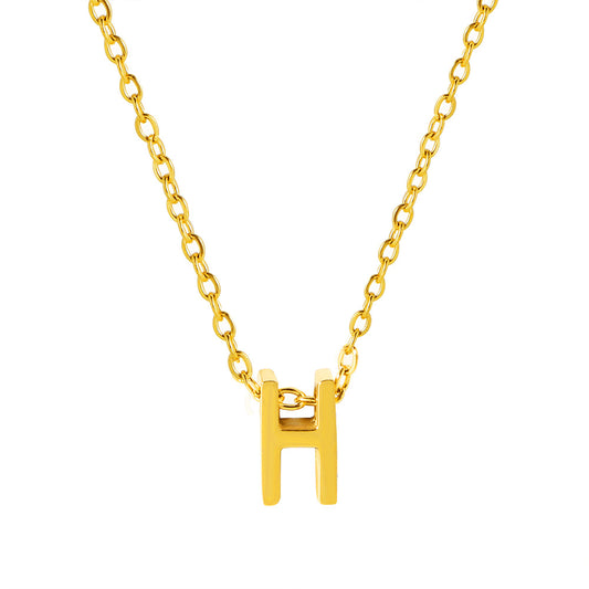 Letter Pendant Necklace