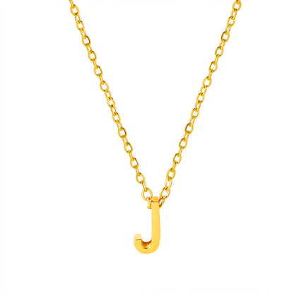 Letter Pendant Necklace