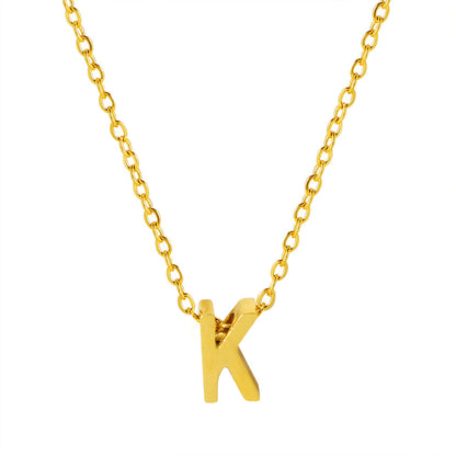 Letter Pendant Necklace