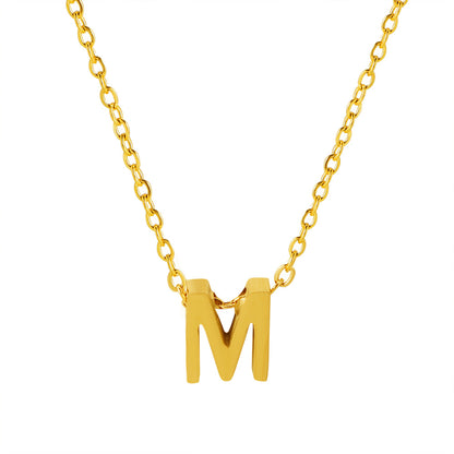 Letter Pendant Necklace