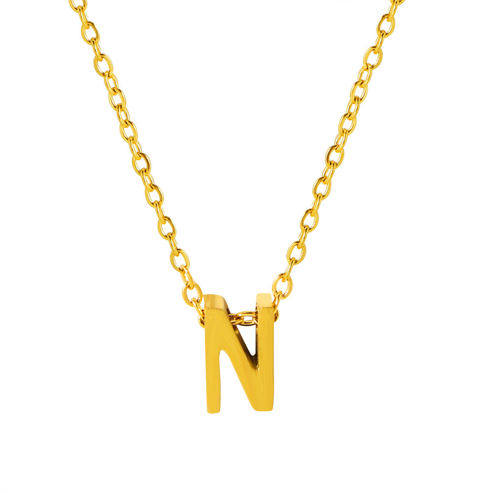 Letter Pendant Necklace