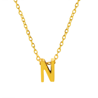 Letter Pendant Necklace