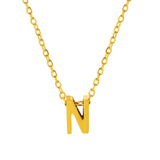 Letter Pendant Necklace