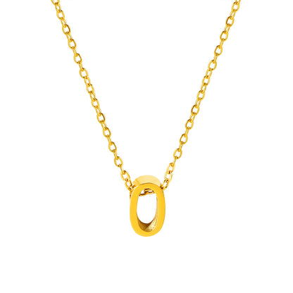 Letter Pendant Necklace