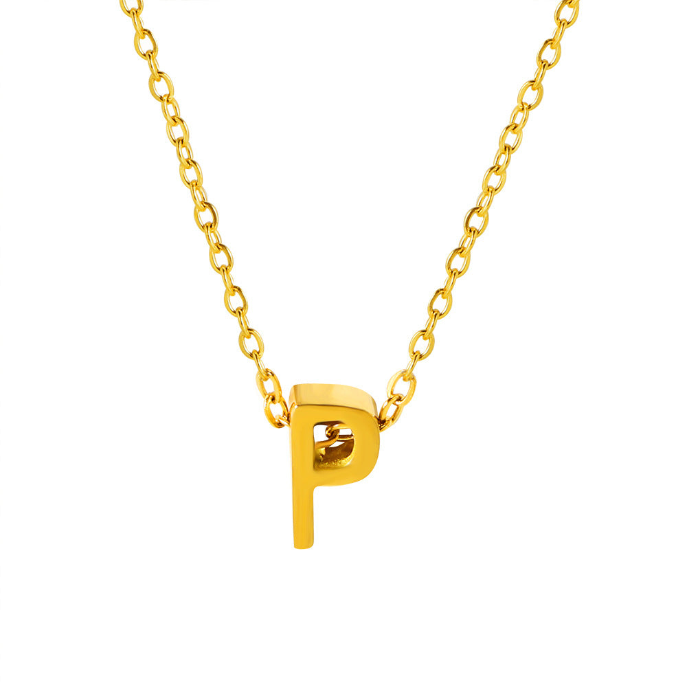 Letter Pendant Necklace
