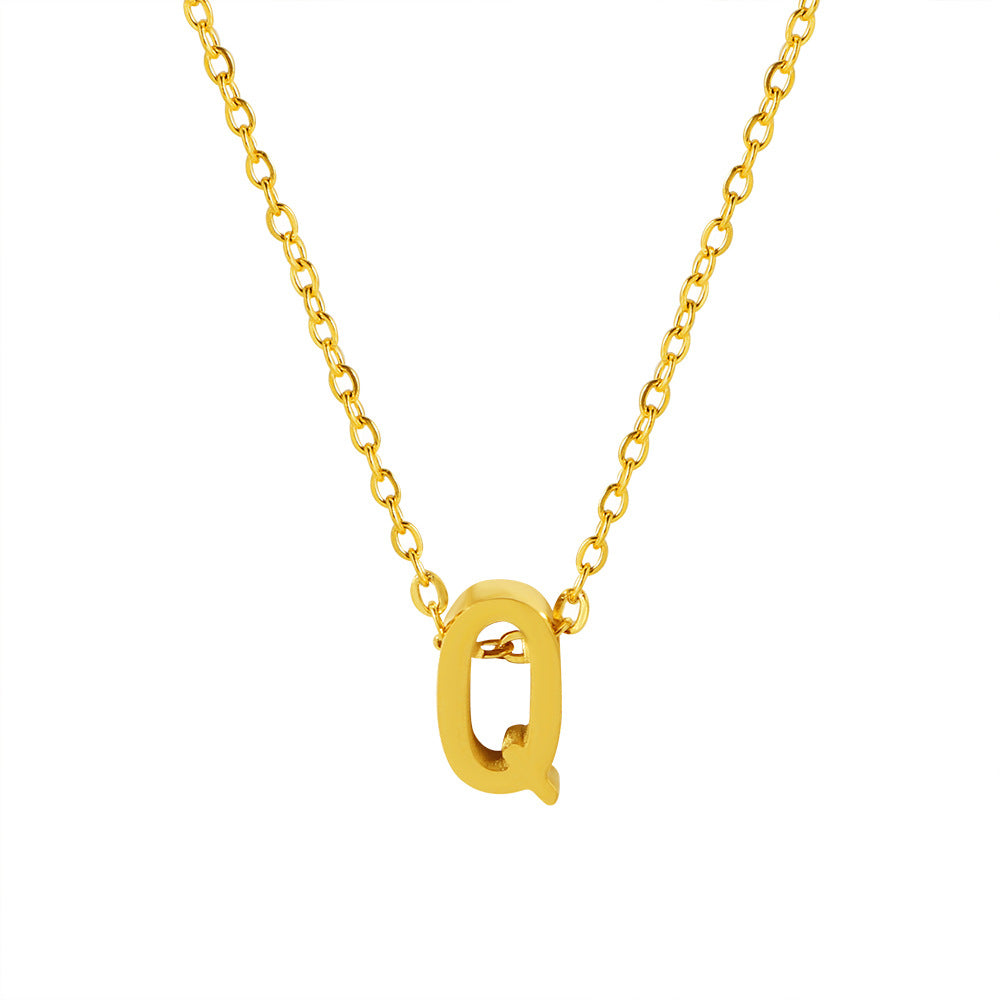 Letter Pendant Necklace