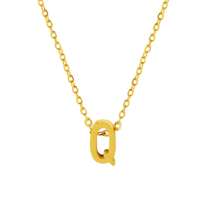 Letter Pendant Necklace