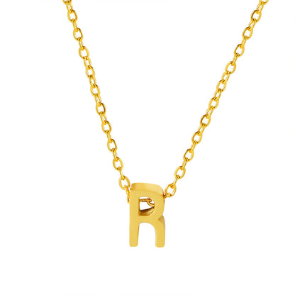 Letter Pendant Necklace