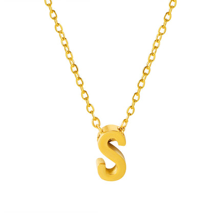 Letter Pendant Necklace