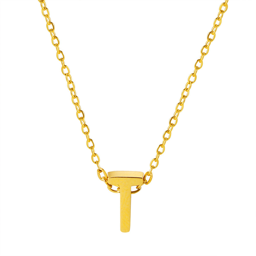 Letter Pendant Necklace