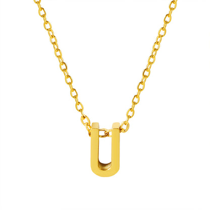 Letter Pendant Necklace