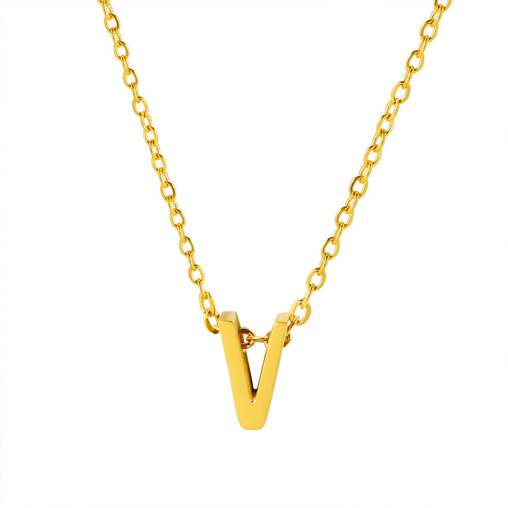 Letter Pendant Necklace