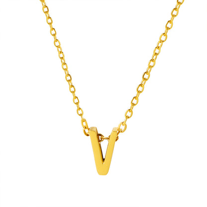 Letter Pendant Necklace