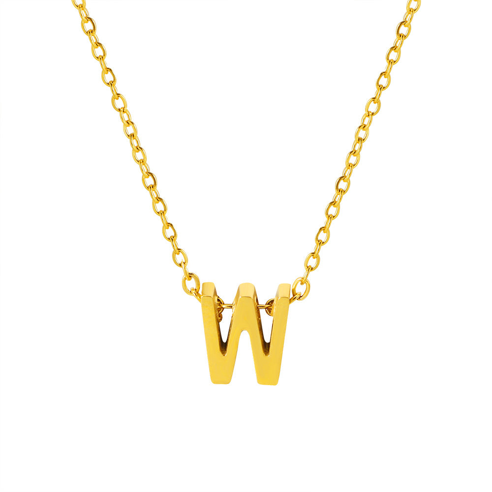 Letter Pendant Necklace