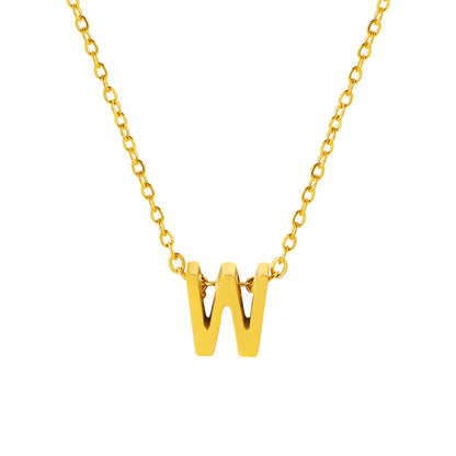 Letter Pendant Necklace