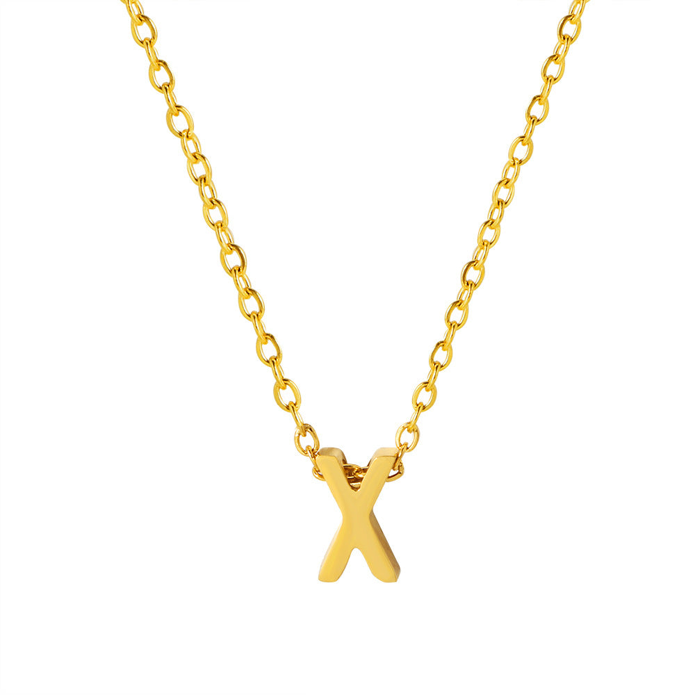 Letter Pendant Necklace