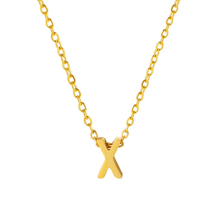 Letter Pendant Necklace