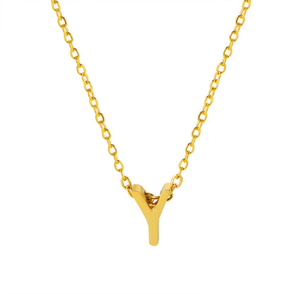Letter Pendant Necklace