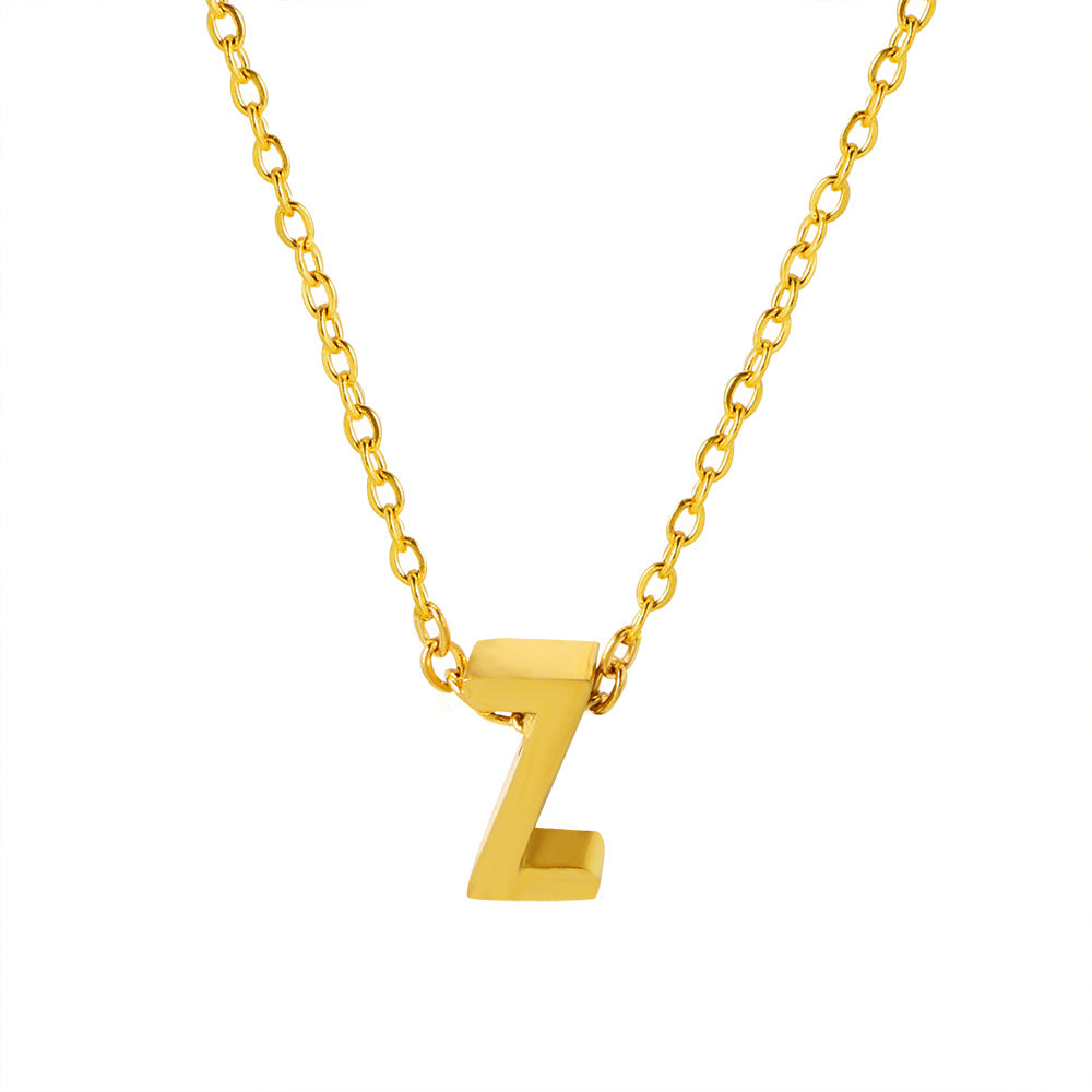 Letter Pendant Necklace