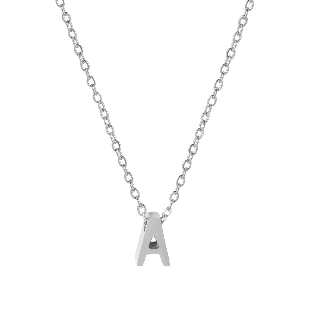 Letter Pendant Necklace