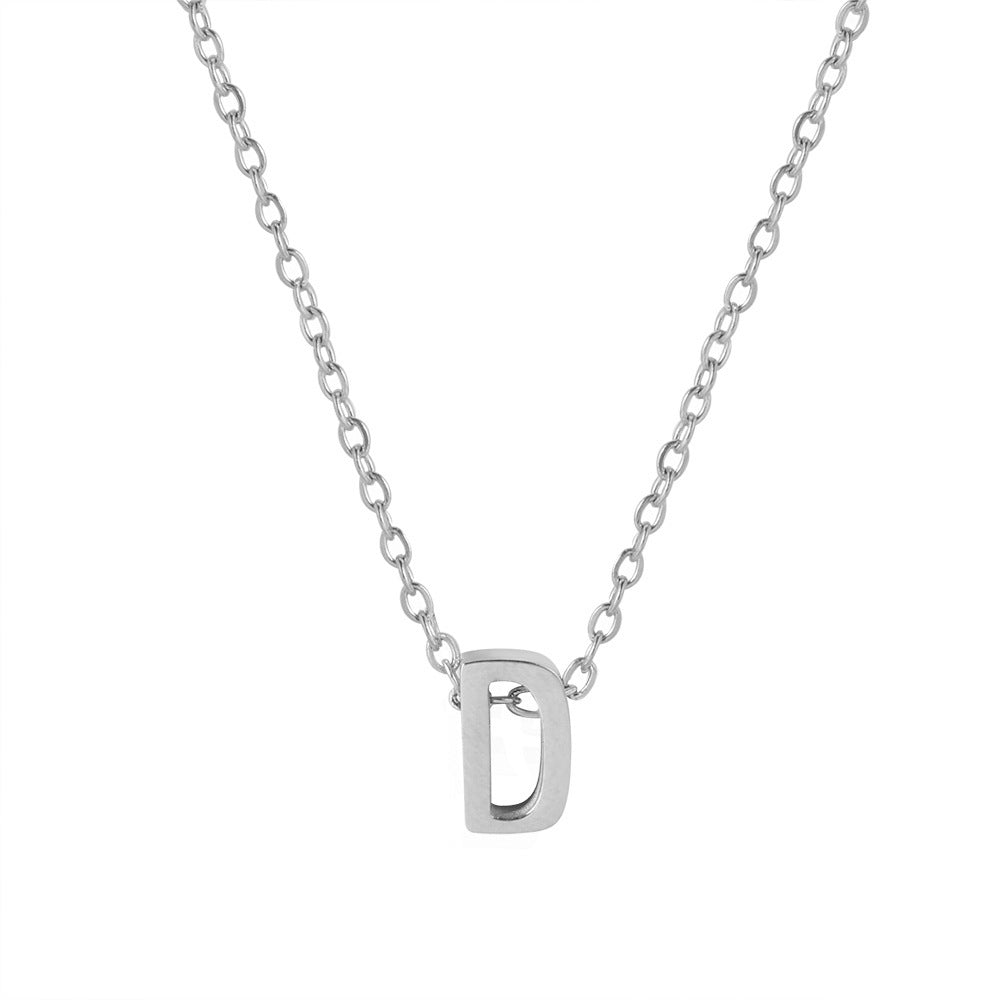Letter Pendant Necklace
