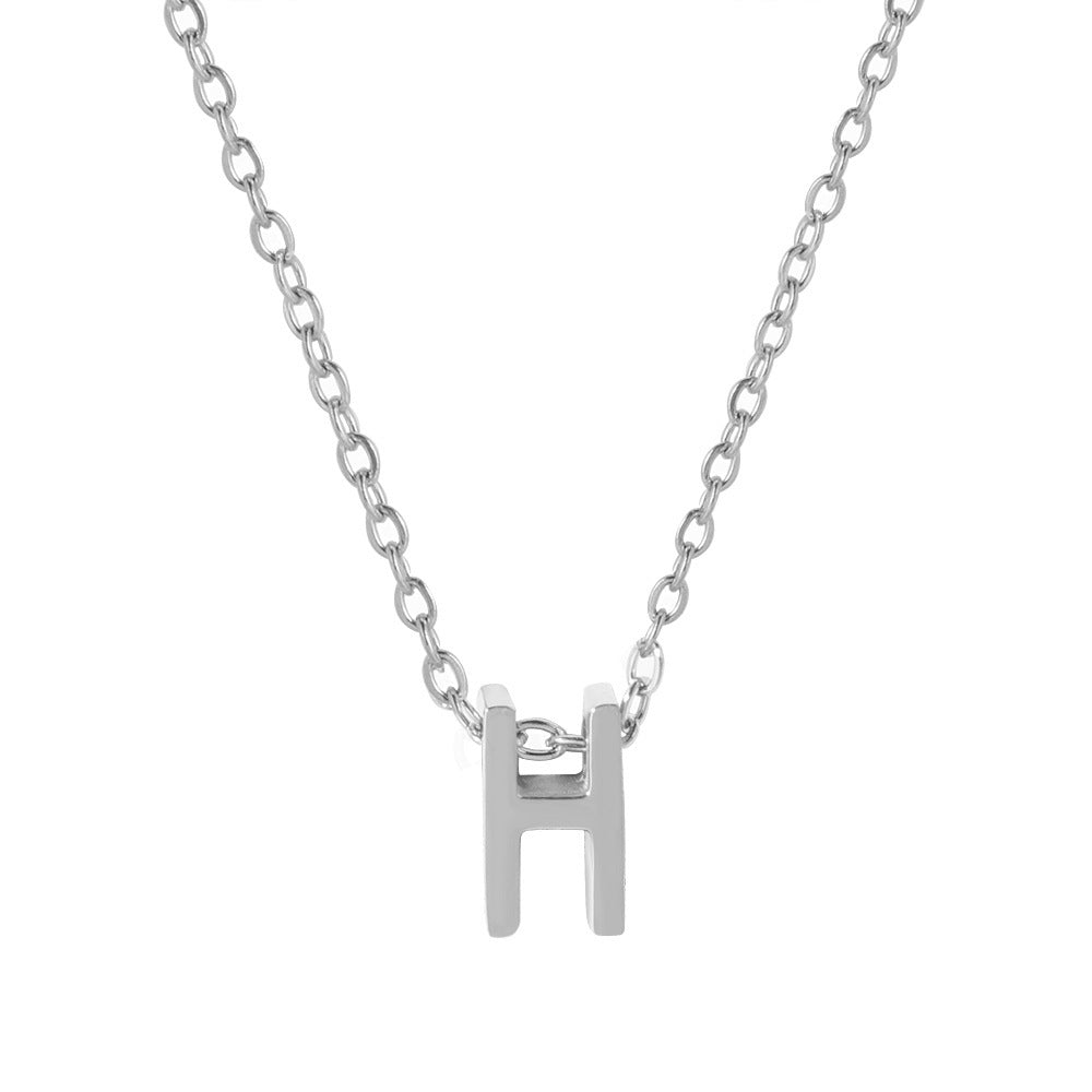 Letter Pendant Necklace