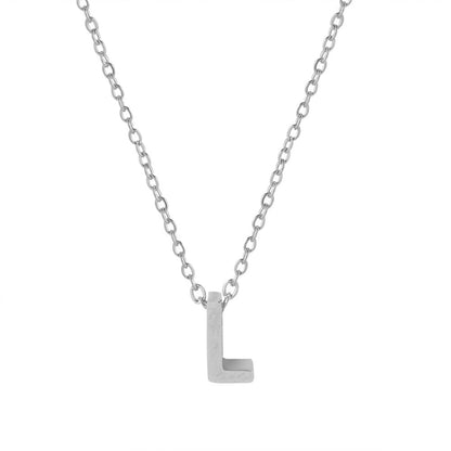 Letter Pendant Necklace