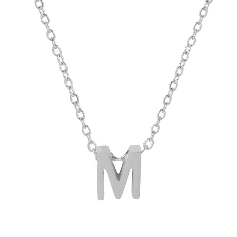 Letter Pendant Necklace