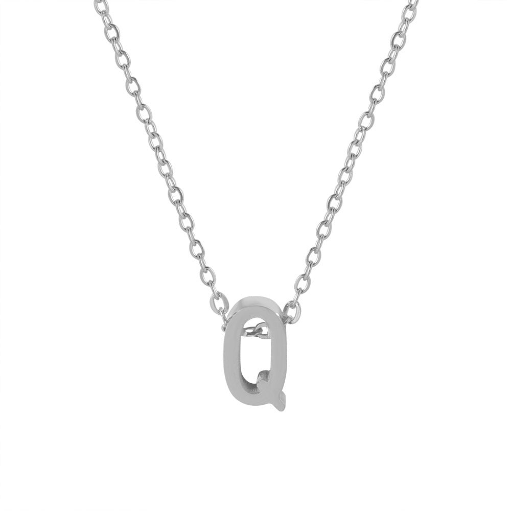 Letter Pendant Necklace