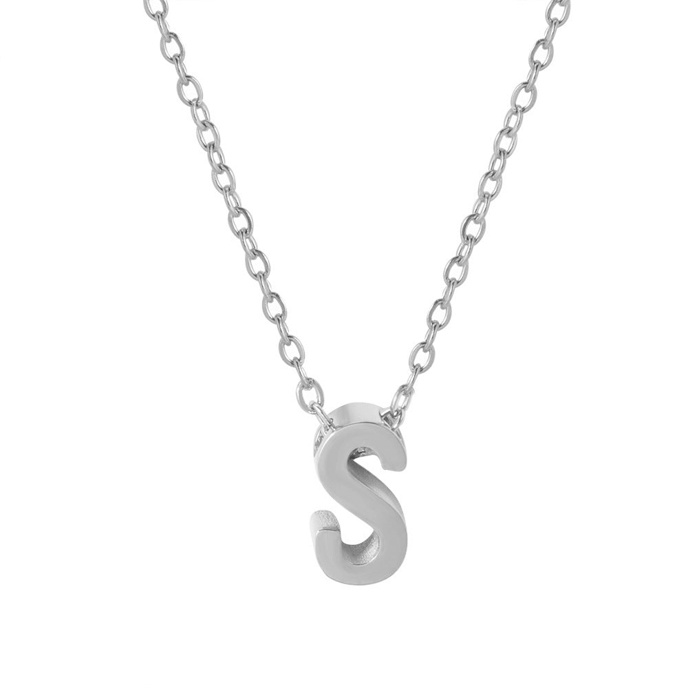 Letter Pendant Necklace