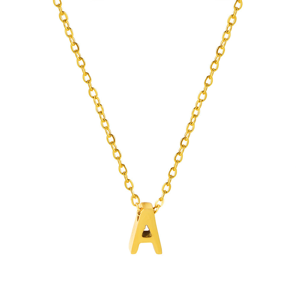 Letter Pendant Necklace