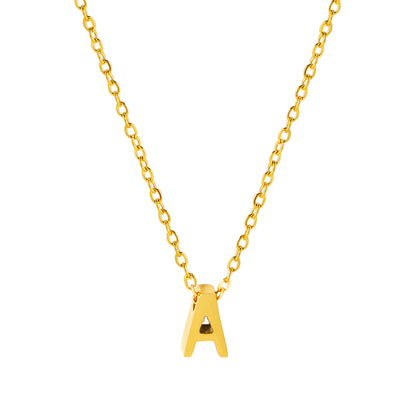 Letter Pendant Necklace