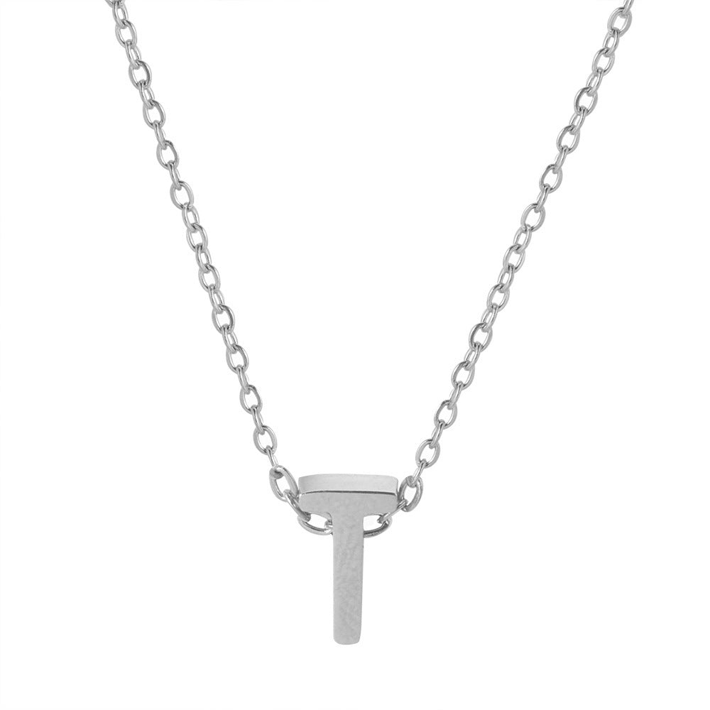 Letter Pendant Necklace
