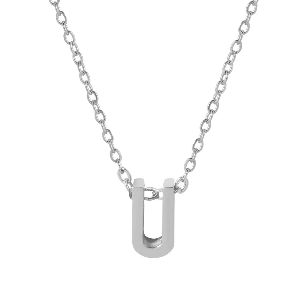 Letter Pendant Necklace
