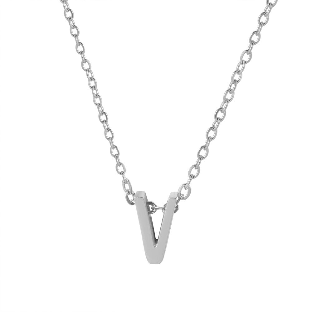Letter Pendant Necklace