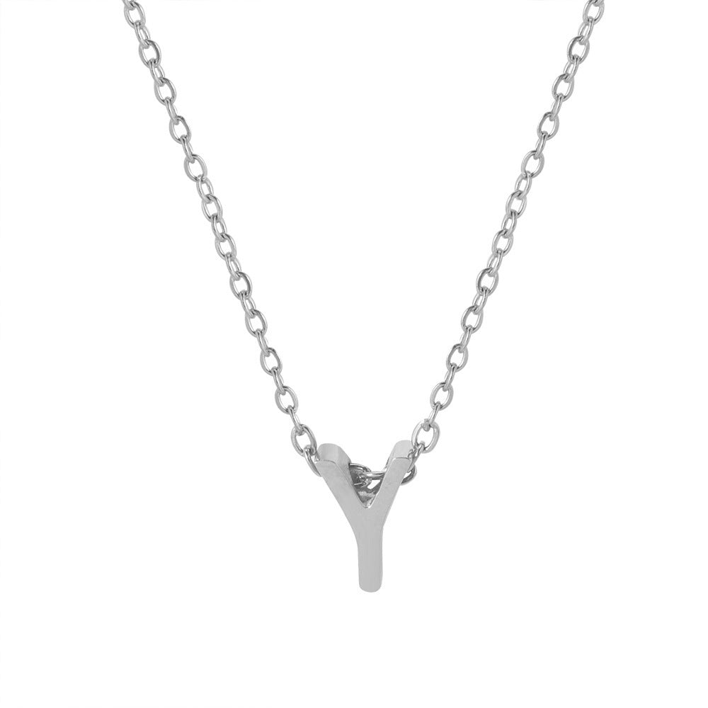 Letter Pendant Necklace