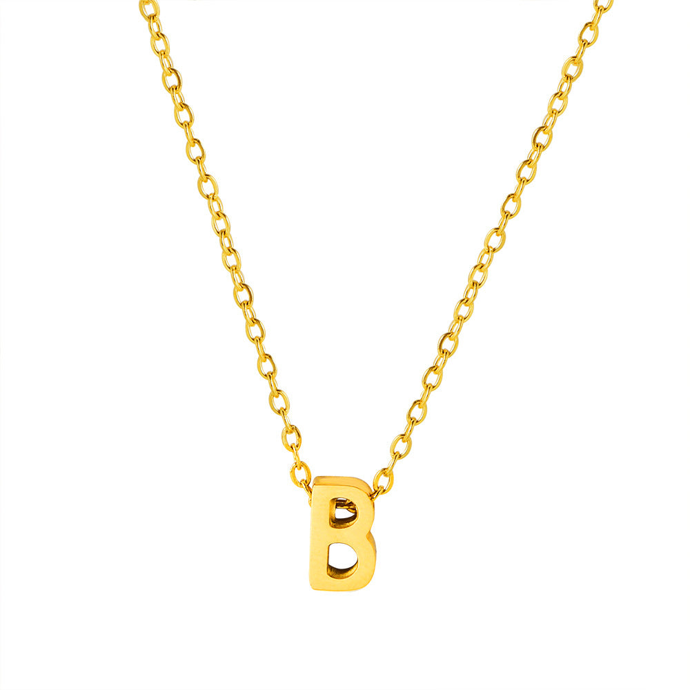 Letter Pendant Necklace