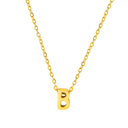 Letter Pendant Necklace