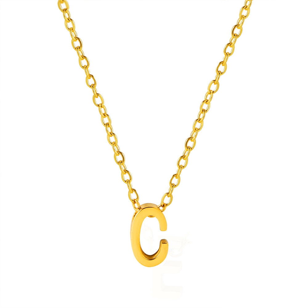 Letter Pendant Necklace