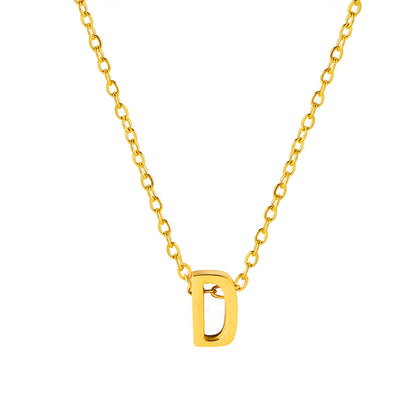 Letter Pendant Necklace