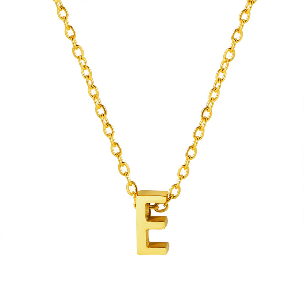 Letter Pendant Necklace