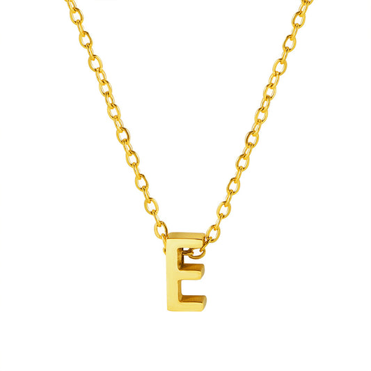 Letter Pendant Necklace