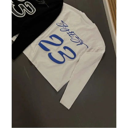 Letter Print Cotton Streetwear T-Shirt