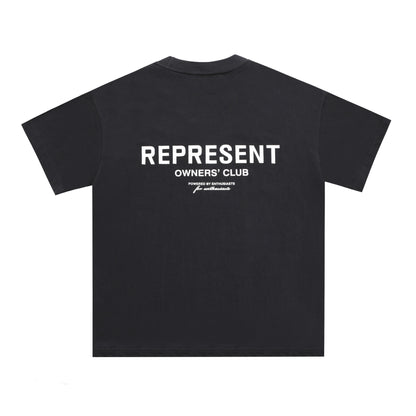Letter Print Cotton T-Shirt