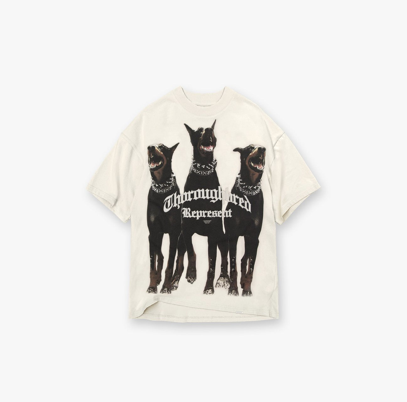 Letter Print Cotton T-Shirt