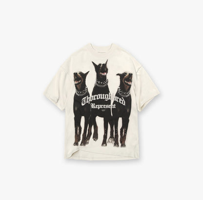 Letter Print Cotton T-Shirt