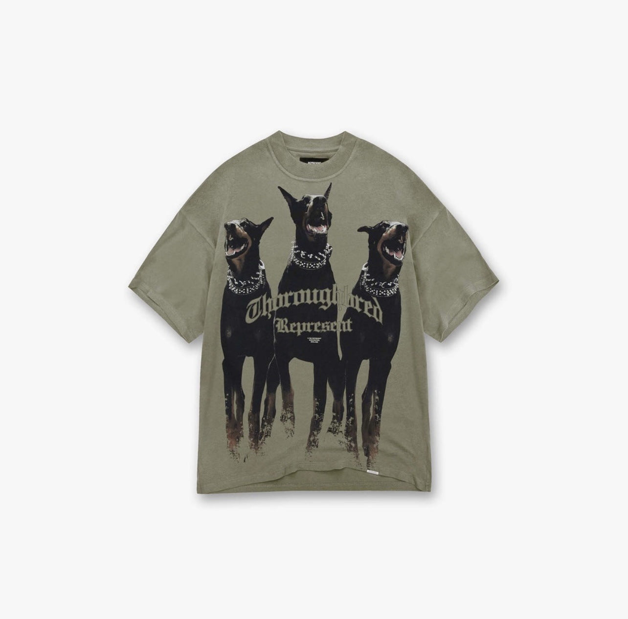 Letter Print Cotton T-Shirt