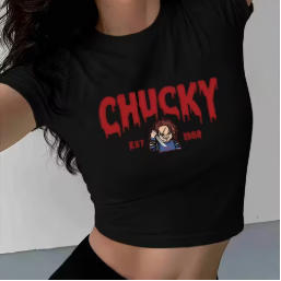 Letter Print Cropped T-Shirt